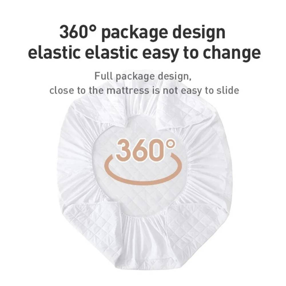 Waterproof Quilted Mattress Protector — Quiet, Breathable & Deep-Fit